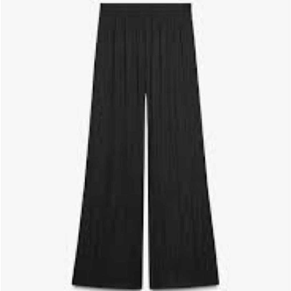 Zara NWT Chic Black Wide-Leg Women's Pants